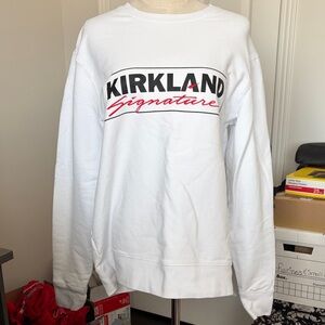 Kirkland Signature unisex White Crewneck Sweater